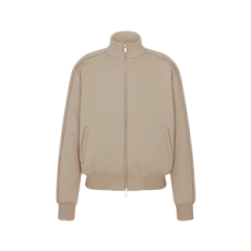 디올 Dior Oblique 트랙 재킷 베이지 코튼 블렌드 저지