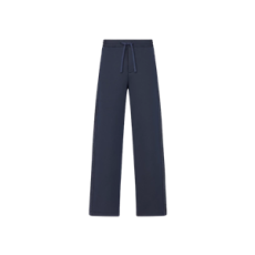 디올 Dior Oblique 트랙 팬츠 네이비 블루 코튼 블렌드 저지