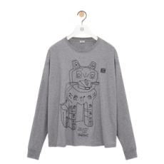 로에베 롱 슬리브 티셔츠 - 코튼