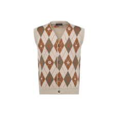 루이비통 아가일 인따르시아 가디건 베스트