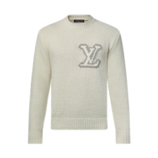 루이비통 LV 인타르시아 크루넥 니트 밀키 화이트