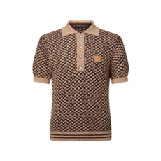 루이비통 반팔 니트 메쉬 폴로 셔츠