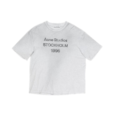 아크네 스튜디오 로고 티셔츠 - 릴랙스 유니섹스 핏