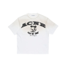 아크네 스튜디오 로고 티셔츠 더스티 화이트