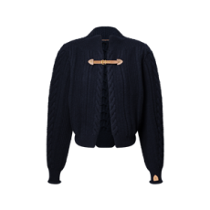 루이비통 스트랩 프런트 케이블 니트 가디건