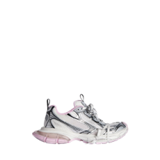 발렌시아가 여성 3xl 젤 클리어솔 스니커즈 화이트/핑크/블랙