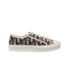 디올 워크앤디올 스니커즈 오블리크 자수 캔버스 블루