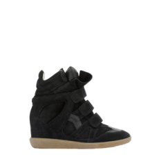 이자벨마랑 베켓 가죽 웨지 스니커즈 블랙