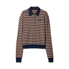 미우미우  울 폴로 셔츠 알비노 화이트