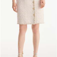 샤넬 코튼 울 트위드 스커트