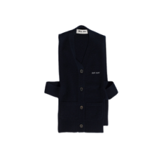 미우미우 캐시미어 가디건 베스트 블루