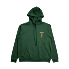 크롬하츠 USA 스크립트 로고 후드 그린