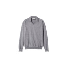 미우미우 울 폴로 스웨터 그레이