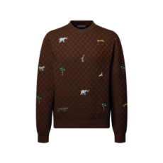 루이비통 LV x 다즐링 리미티드 엠브로이더드 롱 슬리브드 크루넥