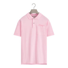 디올 폴로 셔츠 라일락 코튼 피케