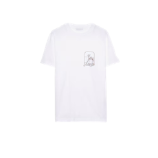 프라다 프린트 코튼 티셔츠