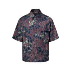 루이비통 프린티드 쇼트 슬리브드 워크웨어 셔츠