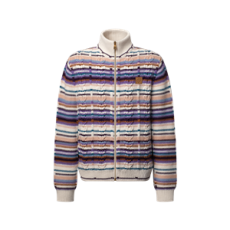 루이비통 스트라이프드 케이블 니트 트랙 톱