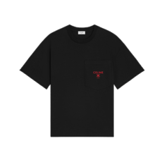 셀린느 티셔츠 - 코튼 저지 블랙