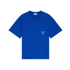 셀린느 티셔츠 - 코튼 저지 로열 블루