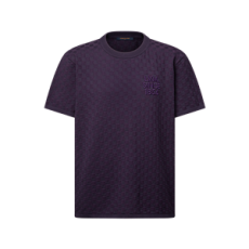 루이비통 다미에 자카드 쇼트 슬리브드 크루넥