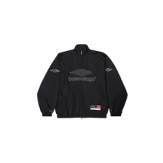 발렌시아가 남성 3b 풋볼 트랙수트 재킷 블랙