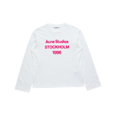아크네 스튜디오 로고 티셔츠 - 말의 해 오프 화이트
