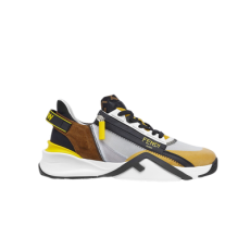 펜디 플로우 옐로우 나일론 로우탑 스니커즈