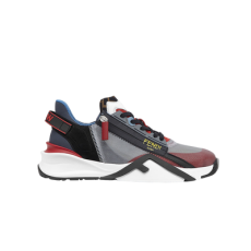 펜디 플로우 레드 나일론 로우탑 스니커즈