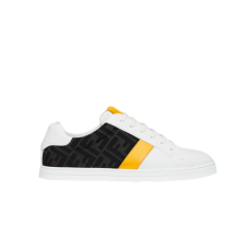 펜디 FF 로고 프린트 옐로우 로우탑 스니커즈