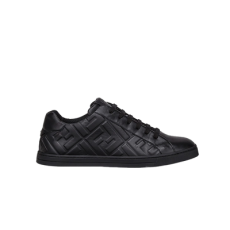 펜디 나파 가죽 블랙 로우탑 스니커즈