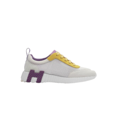 에르메스 바운싱 퍼플/옐로우 메쉬 스니커즈