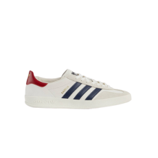 구찌 x 아디다스 가젤 화이트 스니커즈