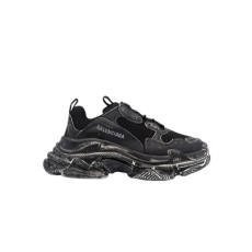 발렌시아가 트리플 S 페이드 블랙 스니커즈