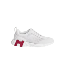 에르메스 바운싱 메쉬 화이트 스니커즈 버건디 오렌지