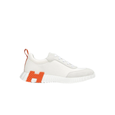 에르메스 바운싱 스니커즈 캔버스 스웨이드 고트스킨 & 블랑 오랑쥬