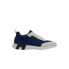 에르메스 바운싱 스니커즈 메쉬 스웨이드 고트스킨 & 멀티꼴로르 마린