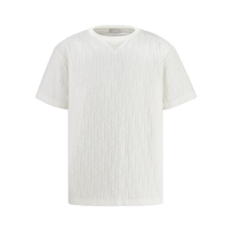 디올 오블리크 캐주얼 핏 코튼 티셔츠