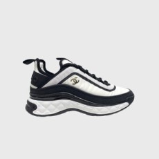 샤넬 스웨이드 믹스드파이버 스니커즈 화이트